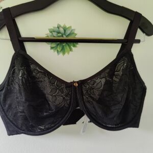 Le Mystere Black Lace Underwire Bra